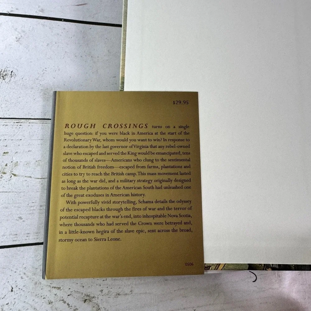 Rough Crossings Simon Schama 2006 First US Edition American Revolution